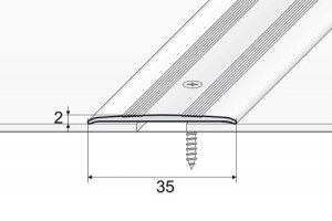 Listwa łączeniowa A08 o  długości 180cm SREBRO