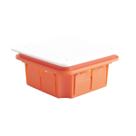 Puszka instalacyjna podtynkowa pomarańczowa 85x85