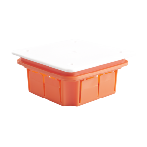 Puszka instalacyjna podtynkowa pomarańczowa 85x85