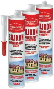 Silikon uniwersalny biały 310ml WKRĘT-MET