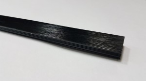 Listwa ozdobna aluminiowa czarny szczotkowany 30mm / 2,5mb 
