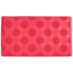 Mata łazienkowa gumowa czerwona Bubbles 40x70 z Duschy