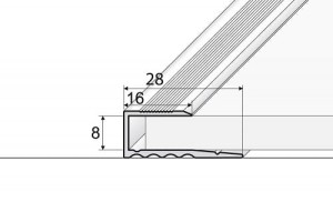 Listwa zakończeniowa A63 o długości 180cm złota z firmy Effector